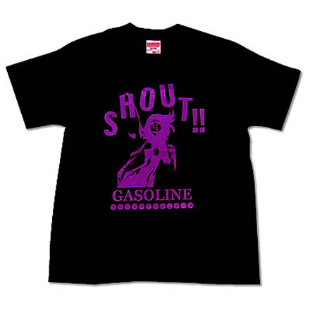 SHOUT!! パープル／GASOLINE (ガソリン)【国内バンドTシャツ】｜最新アーティストの紹介＆音源・アーティストグッズ等個性的な音楽関連商品の通販