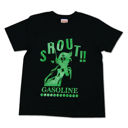SHOUT!! グリーン／GASOLINE (ガソリン)【国内バンドTシャツ】