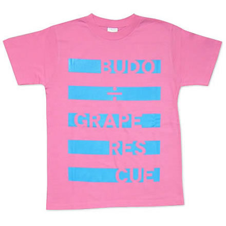 RESCUE ピンク×水色／ぶどう÷グレープ (BUDO÷GRAPE )【国内バンドTシャツ】