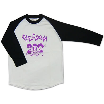 ラグラン ブラック／フリーダム (freedom)【国内バンドTシャツ】