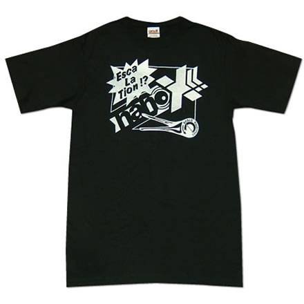 nanoX Tシャツ 黒（白のプリント）／nanoX (ナノックス)【国内バンドTシャツ】