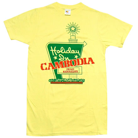 Holiday in Cambodia (ホリデイ イン カンボジア ペール イエロー)／DEAD KENNEDYS  (デッド ケネディーズ)【海外バンドTシャツ】