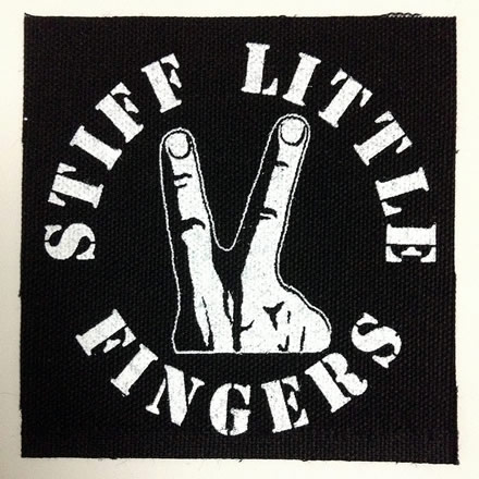 Rigid Digits (リジッド ディジッツ) 布パッチ/Stiff Little Fingers (スティッフ リトル フィンガーズ)【バンドグッズ(布パッチ/ワッペン)】